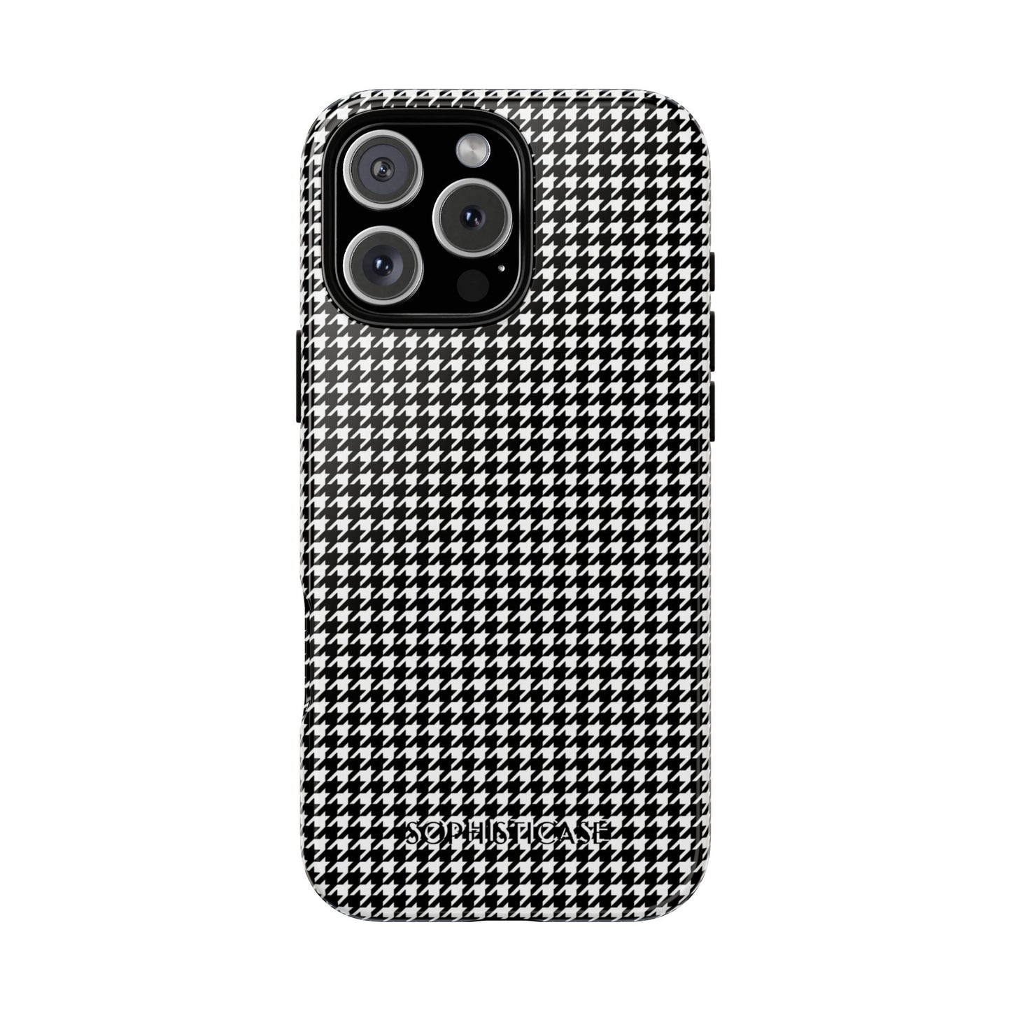 Tough Case - Houndstooth in Black