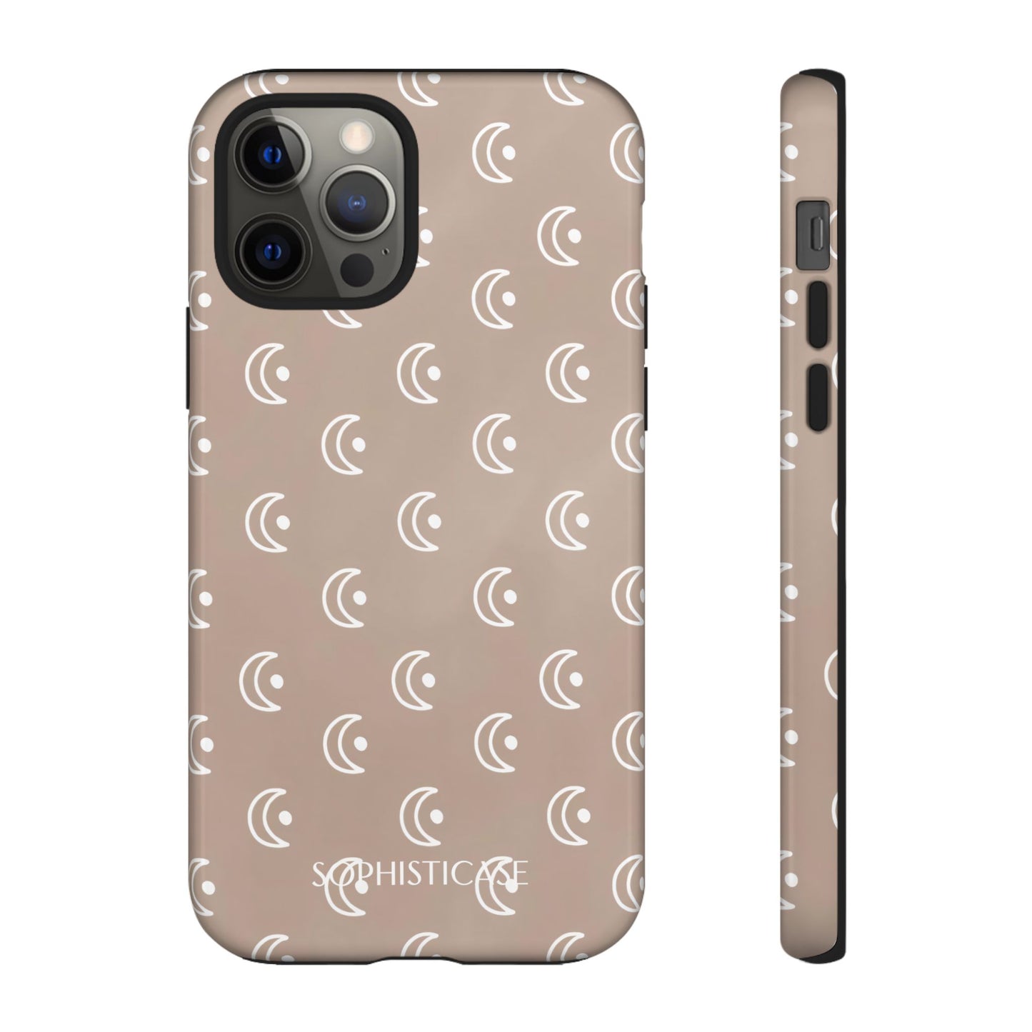 Moon Phase in Boho Brown - Tough Phone Case for iPhone