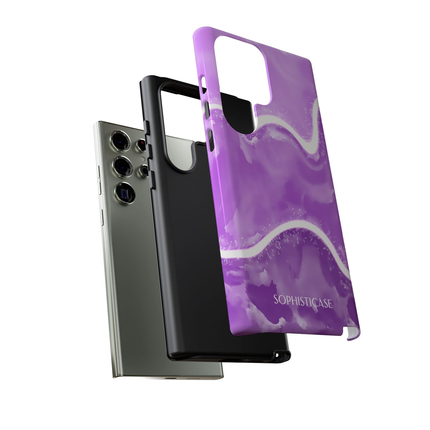 Serenity in Deep Purple - Protective Phone Case for Samsung Galaxy