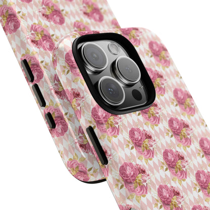 Rose Diamond Romance in Sienna - Magsafe Phone Case