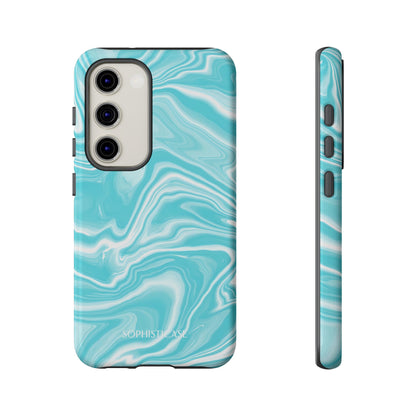 Liquid Dreams in Aqua - Tough Phone Case
