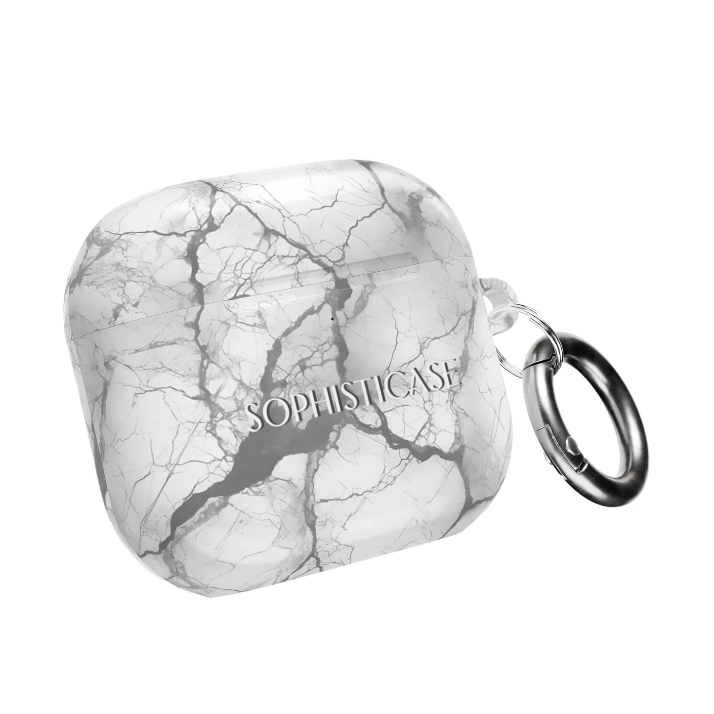 AirPod Cases - Marble Opulence in Charcoal Grey