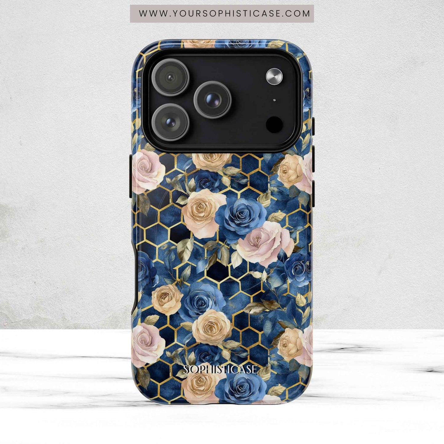 Royal Floral in Midnight Rose - iPhone Magsafe Case