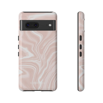 Liquid Dreams in Neutral Beige - Tough Phone Case