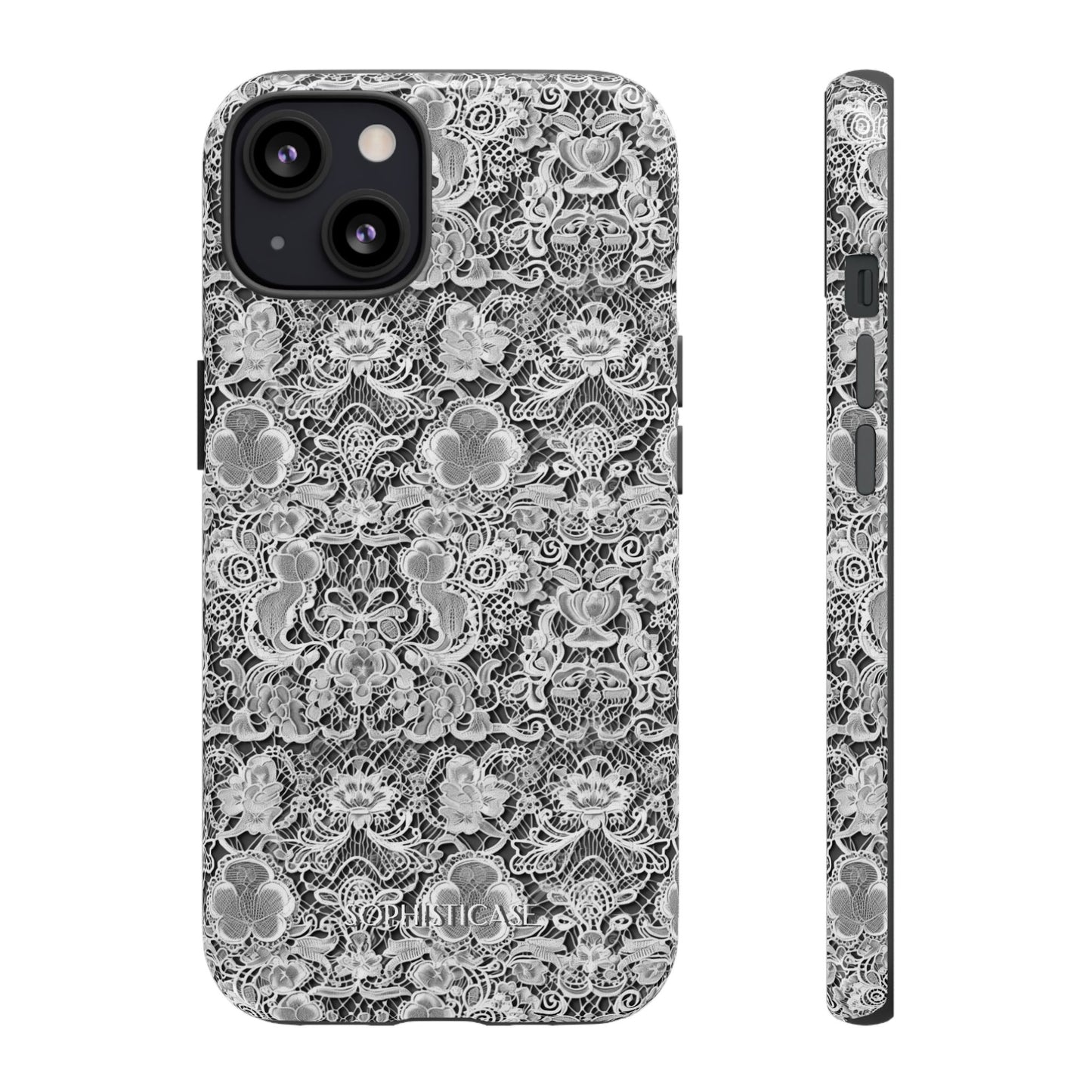 Luxe Lace in Black - Tough Phone Case