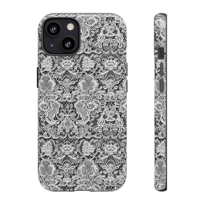 Luxe Lace in Black - Tough Phone Case