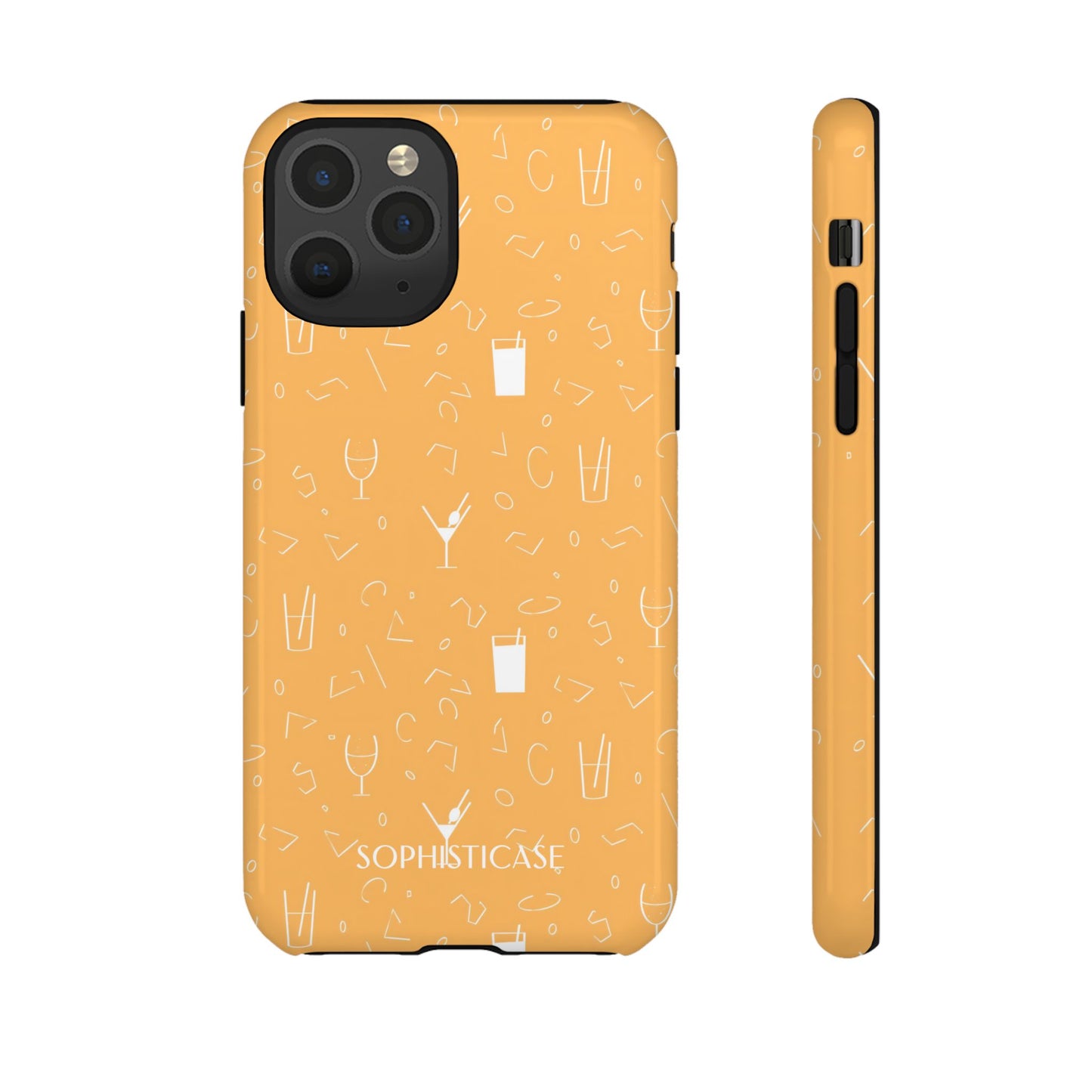 Cocktail Hour in Yellow - Tough Phone Case for iPhone