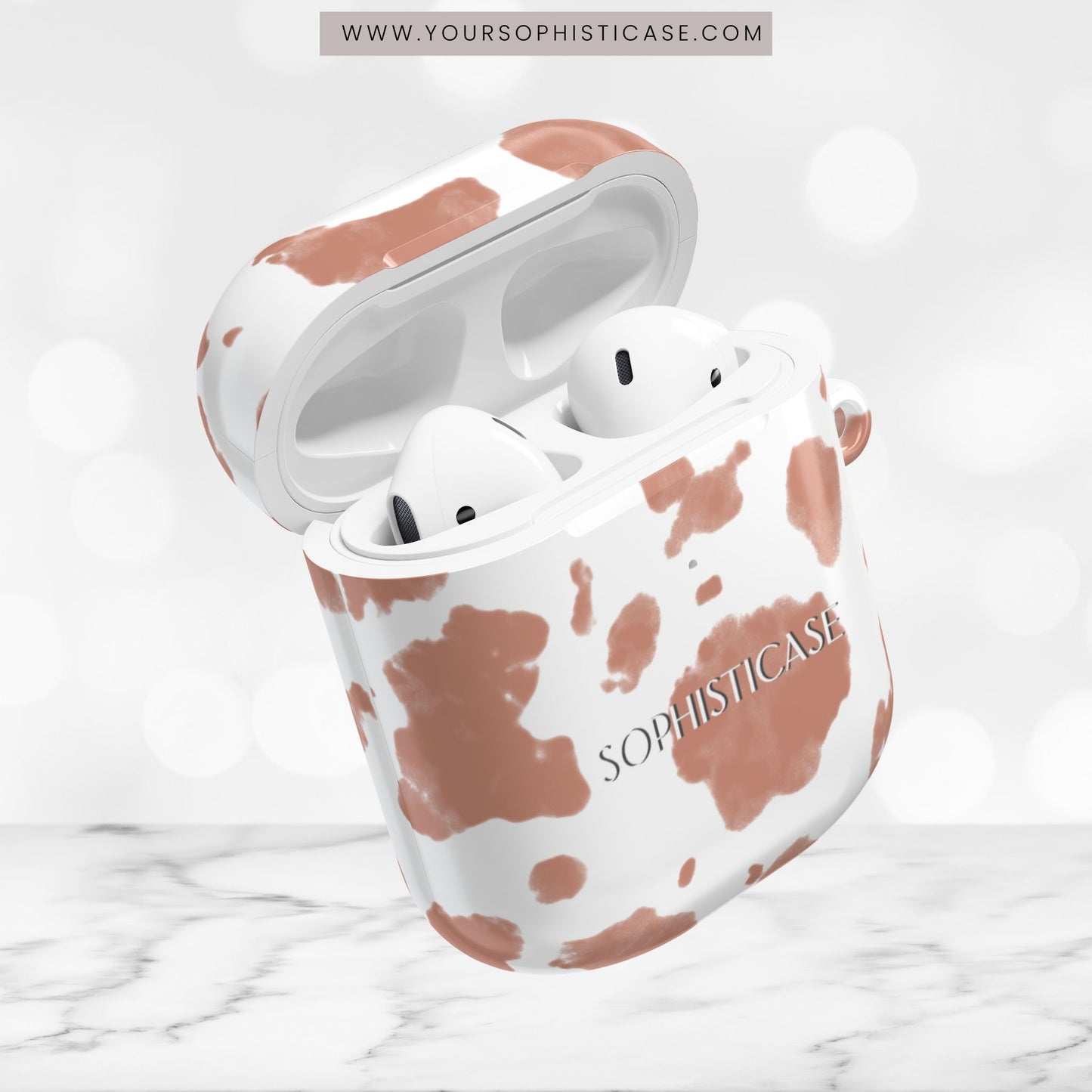 AirPod Cases - Holy Cow in Light Brown