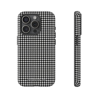 Houndstooth in Black - iPhone Case