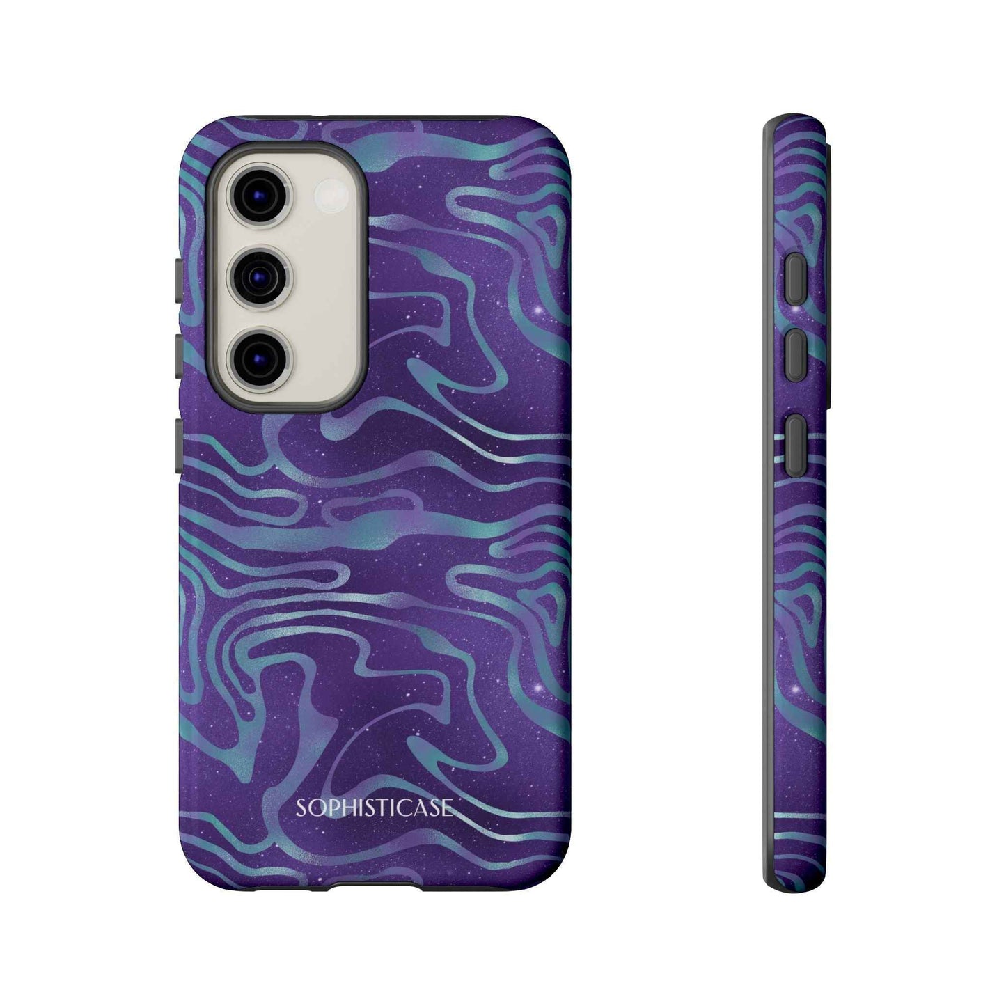 Cosmic Zebra in Blue & Purple - iPhone Case, Samsung Galaxy Case, Google Pixel Case