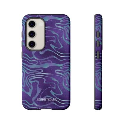 Cosmic Zebra in Blue & Purple - iPhone Case, Samsung Galaxy Case, Google Pixel Case