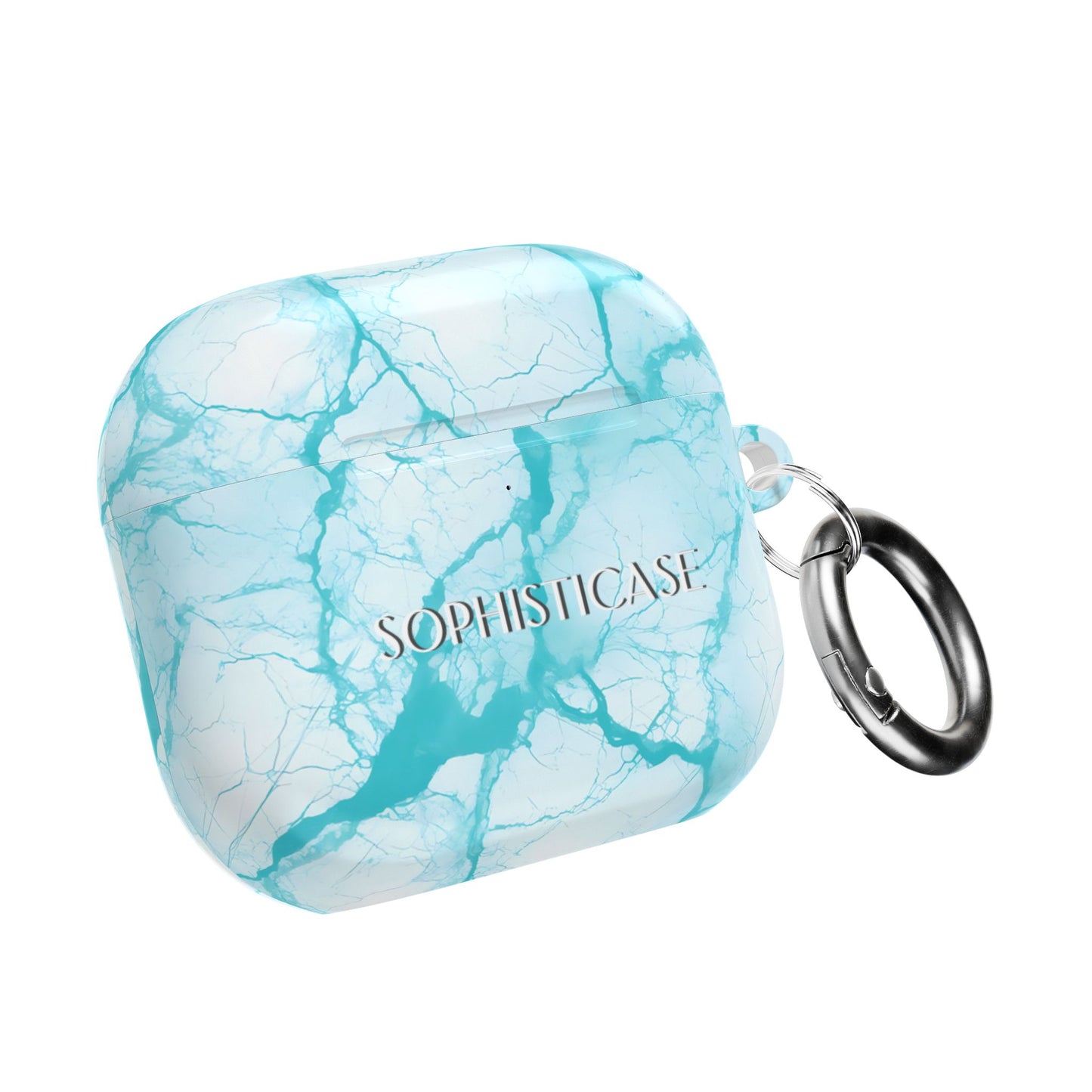 AirPod Cases - Marble Opulence in Aqua