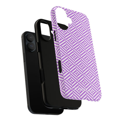 Illusions in Purple - Dual Layer Shockproof Phone Case for iPhone, Google Pixel and Samsung Galaxy