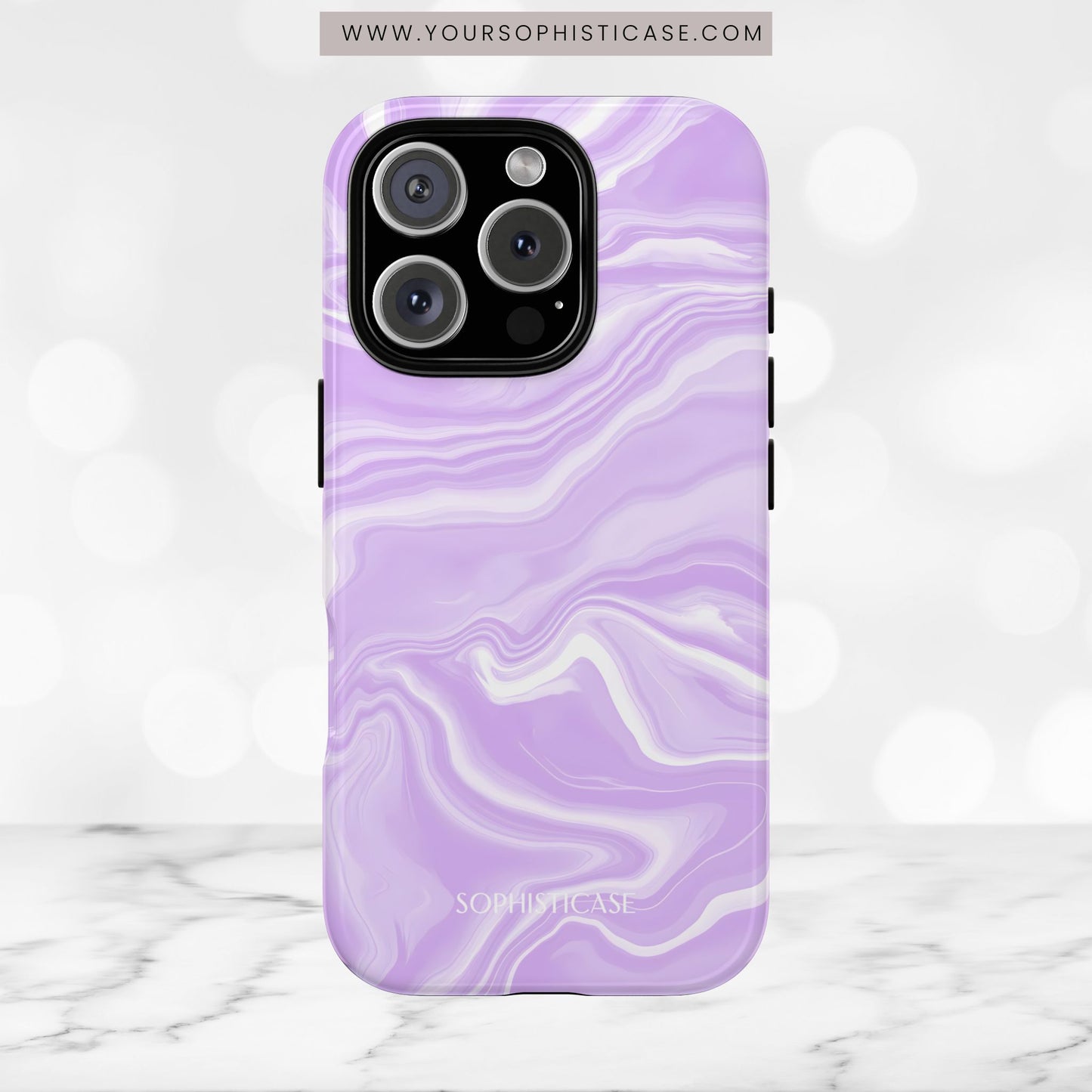 Liquid Dreams in Light Purple - iPhone Case