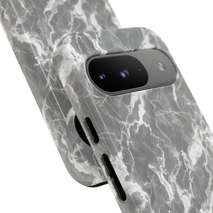 Marble Crush in Charcoal Grey - Tough Phone Case