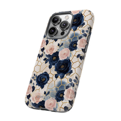 Royal Floral in Navy Hive - Tough Phone Case