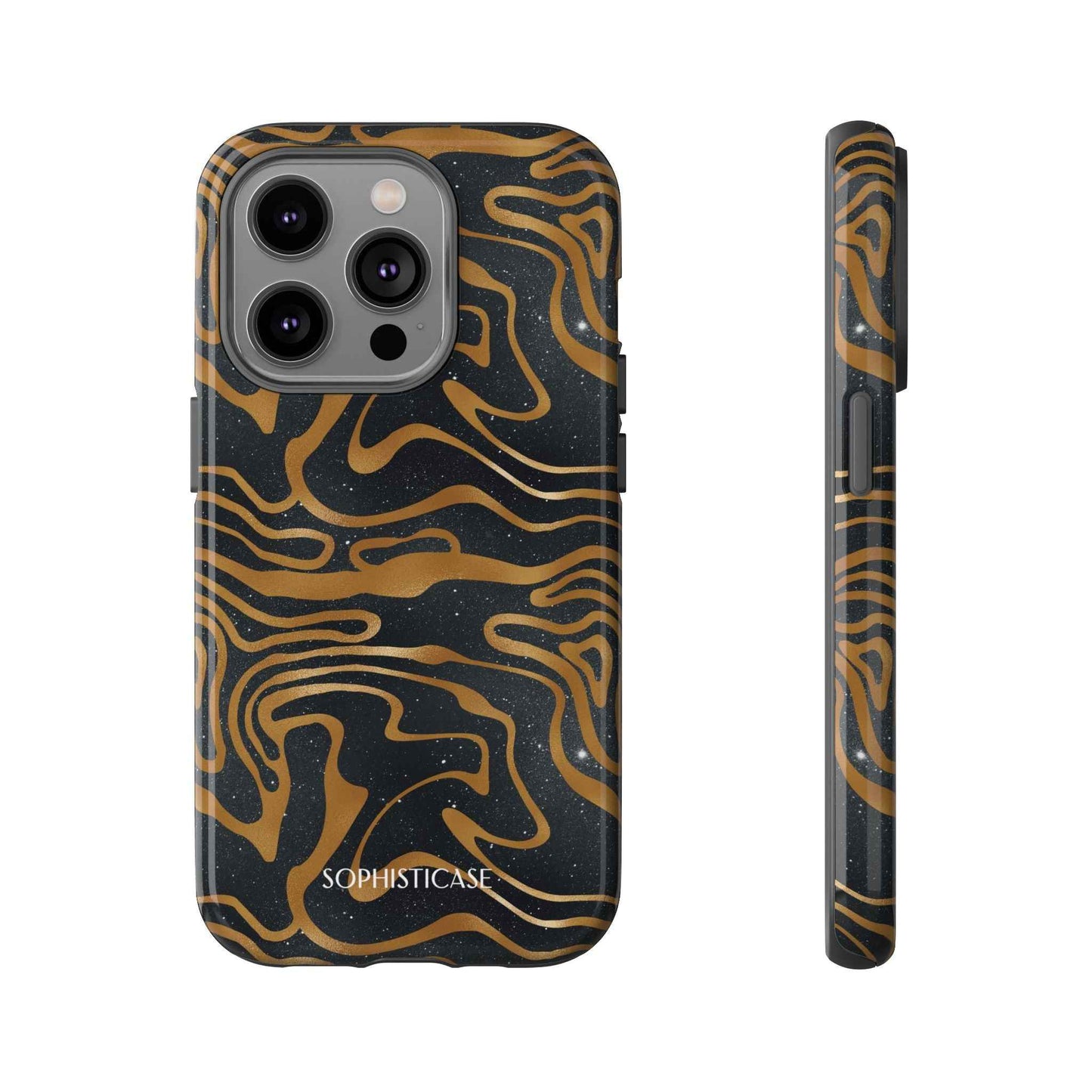 Cosmic Zebra in Black - iPhone Case, Samsung Galaxy Case, Google Pixel Case