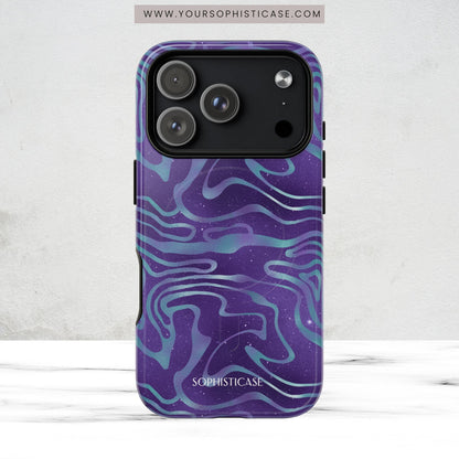 Cosmic Gold in Blue & Purple - iPhone Magsafe Case