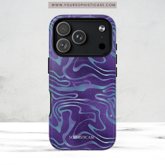 Cosmic Gold in Blue & Purple - iPhone Magsafe Case