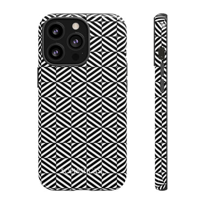 Illusions in Black - Tough Phone Case for iPhone