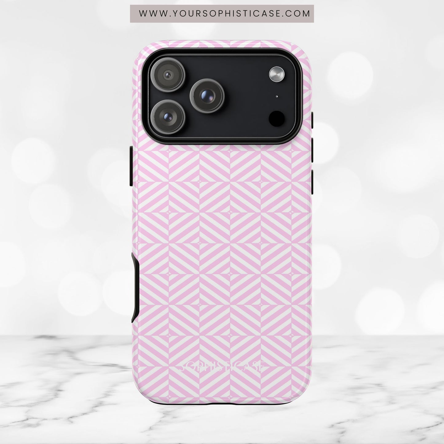Illusions in Pink - iPhone Case, Samsung Galaxy Case, Google Pixel Case