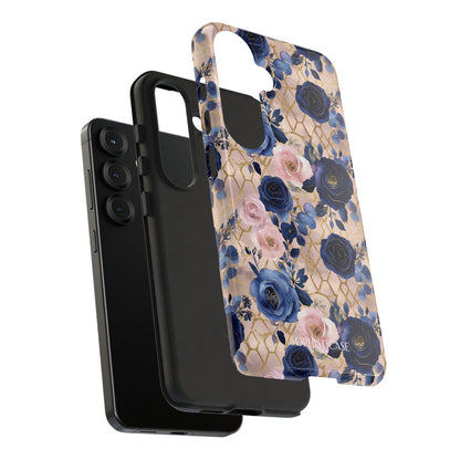 Royal Floral in Navy Blush - Tough Phone Case