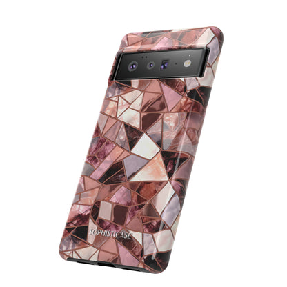 Rose' Runway in Merlot Mosaic - Tough Phone Case