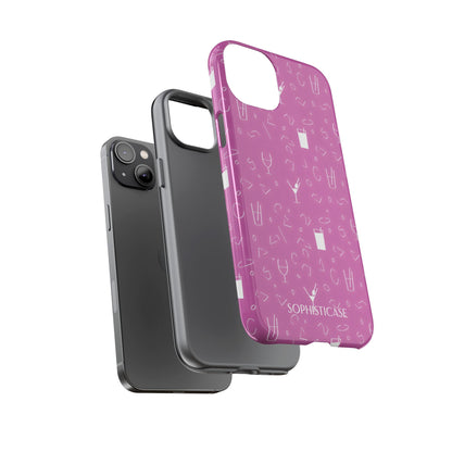 Cocktail Hour in Purple - iPhone Case