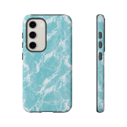 Marble Crush in Aqua - Tough Phone Case