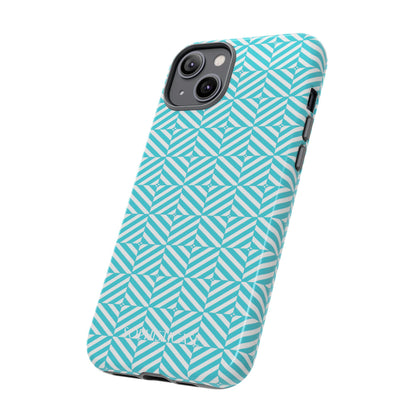 Illusions in Aqua - Protective Phone Case for iPhone