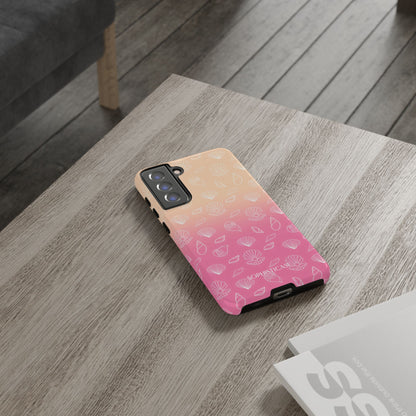 Seashell Society in Sandy Pink Sunset - iPhone Case, Samsung Galaxy Case, Google Pixel Case