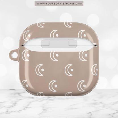 AirPod Cases - Moon Phase in Boho Brown