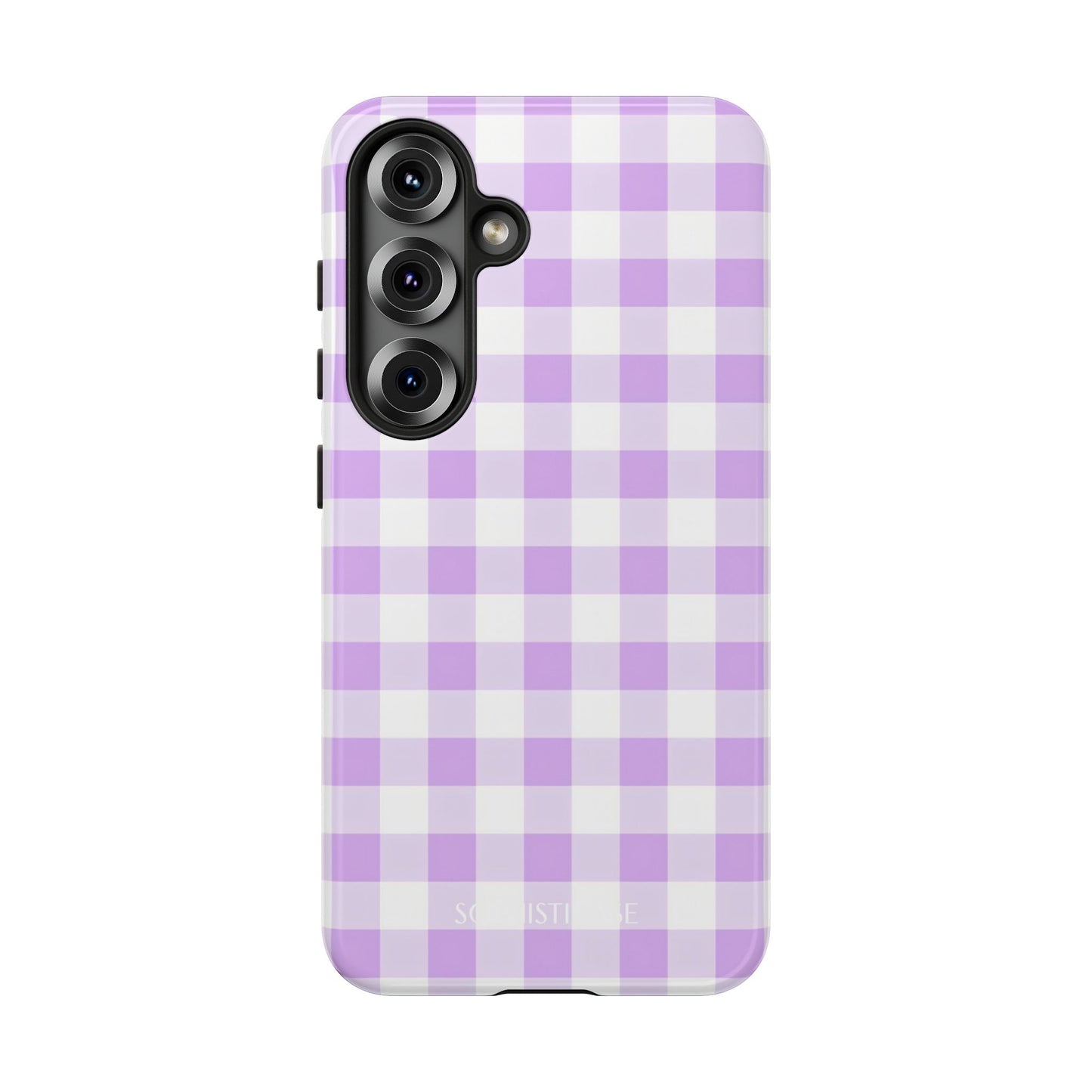 Gingham in Purple - Samsung Galaxy Case