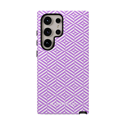 Illusions in Purple - Dual Layer Shockproof Phone Case for iPhone, Google Pixel and Samsung Galaxy