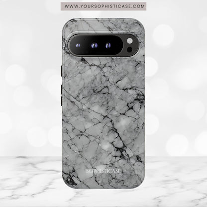 Marble Opulence in Grey - iPhone Case, Samsung Galaxy Case, Google Pixel Case