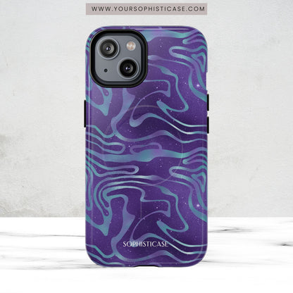 Cosmic Gold in Blue & Purple - iPhone Magsafe Case