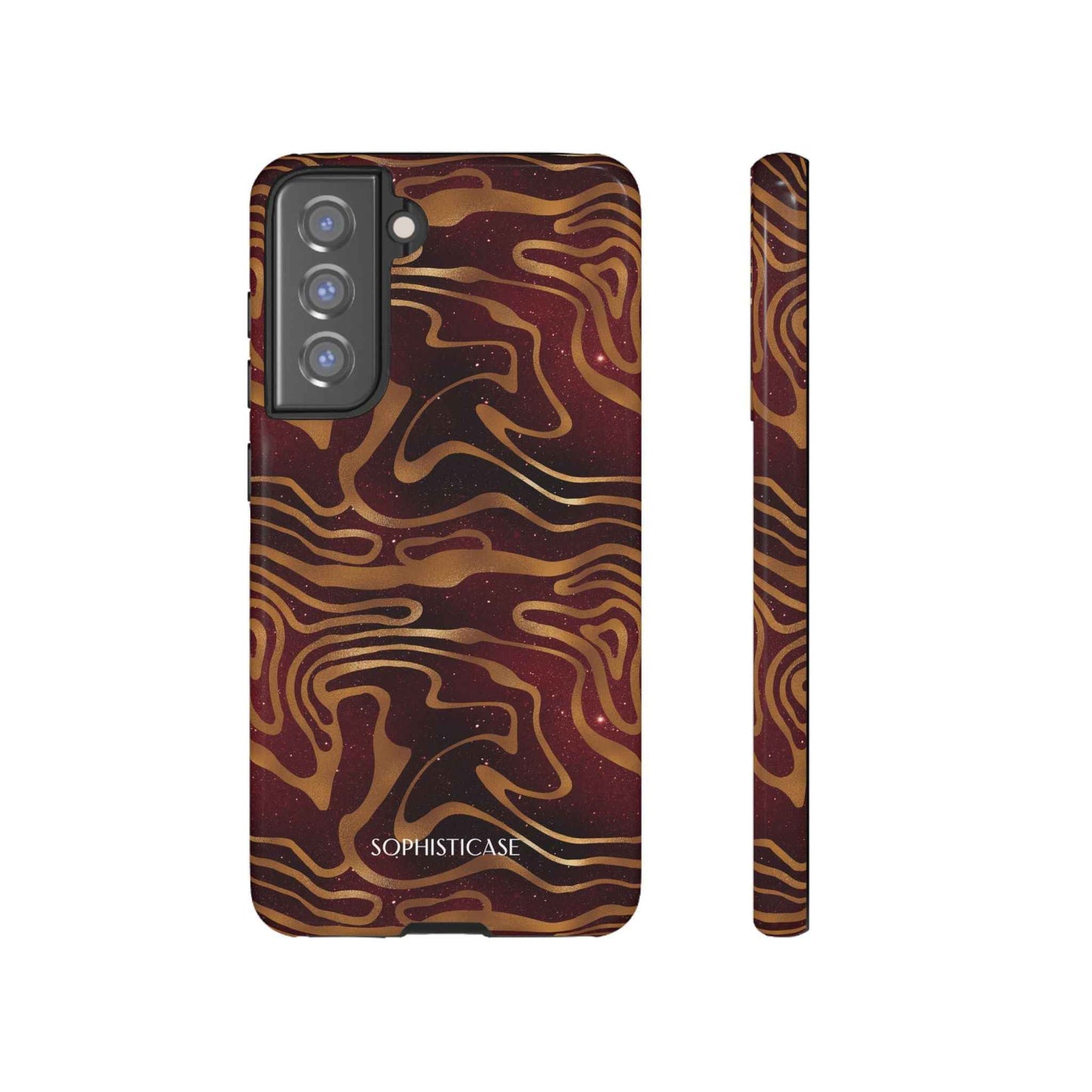 Cosmic Zebra in Red - iPhone Case, Samsung Galaxy Case, Google Pixel Case