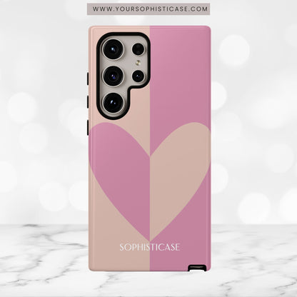 Be Mine in Pink and Brown - iPhone Case, Samsung Galaxy Case, Google Pixel Case