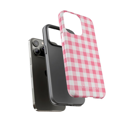 Tough Case - Gingham in Salmon