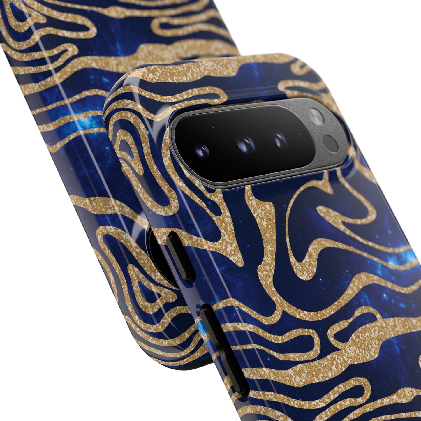 Cosmic Zebra in Blue - iPhone Case, Samsung Galaxy Case, Google Pixel Case