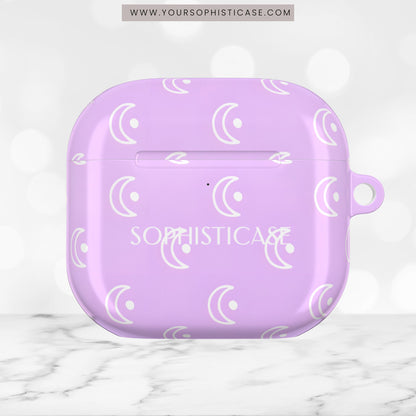AirPod Cases - Moon Phase in Purple