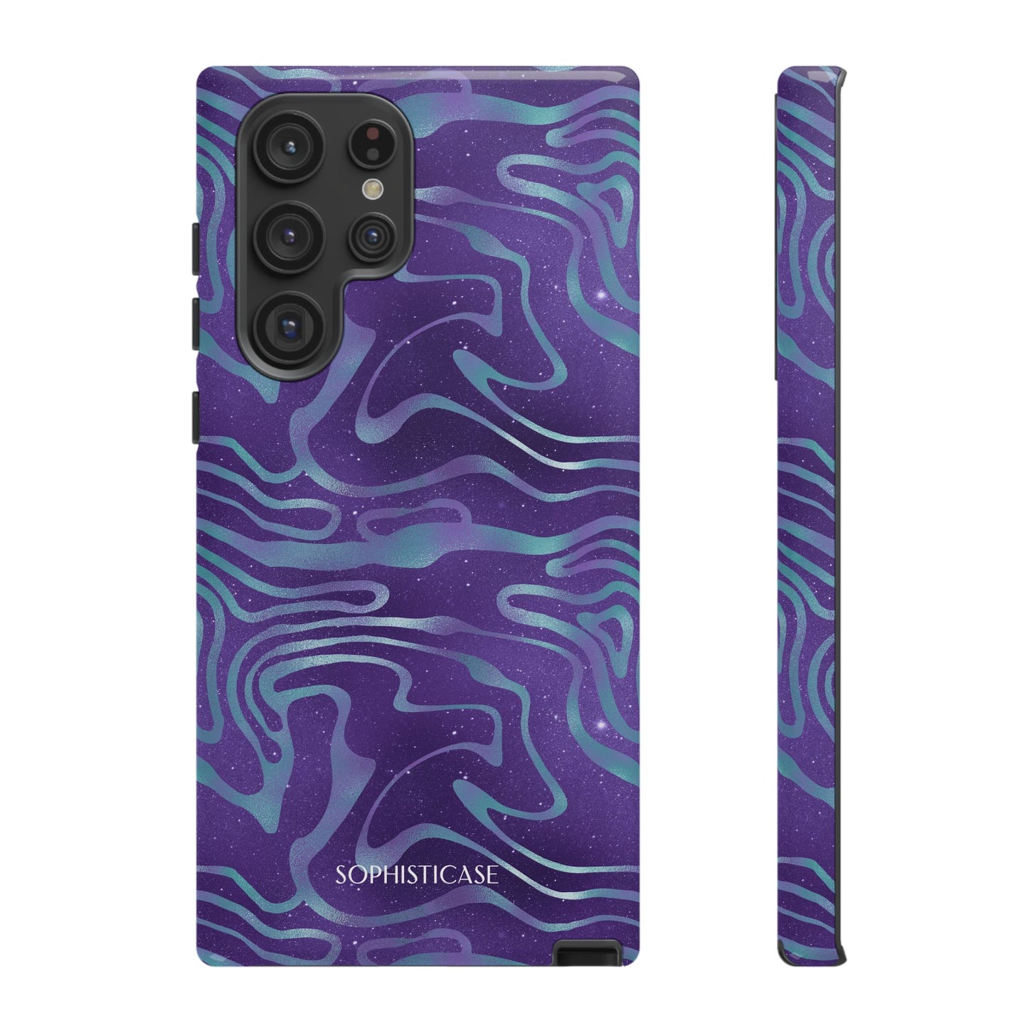 Cosmic Gold in Blue & Purple - iPhone Case, Samsung Galaxy Case, Google Pixel Case