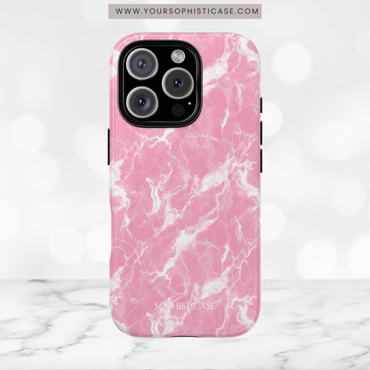 Marble Crush in Pink - iPhone Case