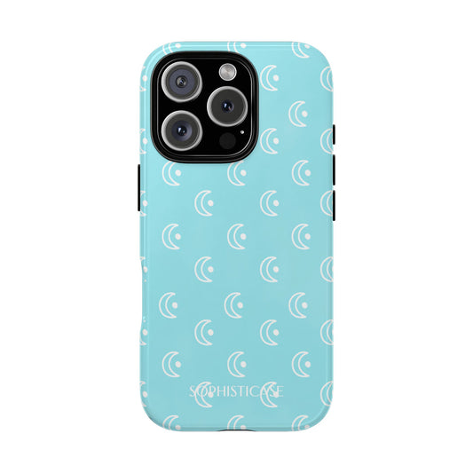 Moon Phase in Aqua - Tough Phone Case for iPhone