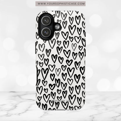Dark Thoughts in Urban Heart - Tough Phone Case