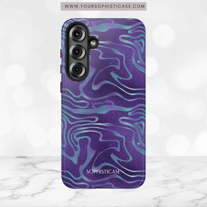 Cosmic Zebra in Blue & Purple - iPhone Case, Samsung Galaxy Case, Google Pixel Case