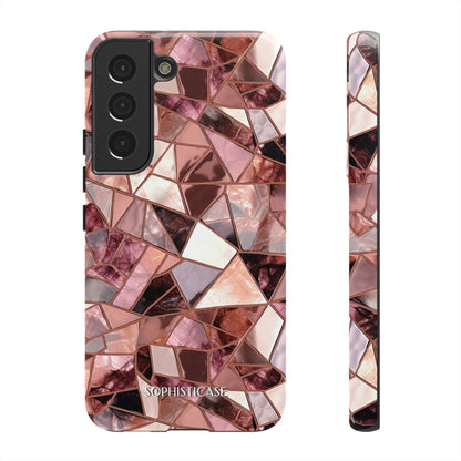 Rose' Runway in Merlot Mosaic - Tough Phone Case
