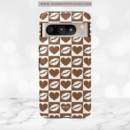 Belle Amie in Deep Brown - iPhone Case, Samsung Galaxy Case, Google Pixel Case