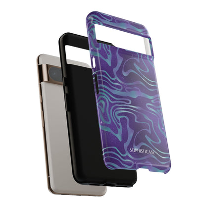 Cosmic Zebra in Blue & Purple - iPhone Case, Samsung Galaxy Case, Google Pixel Case