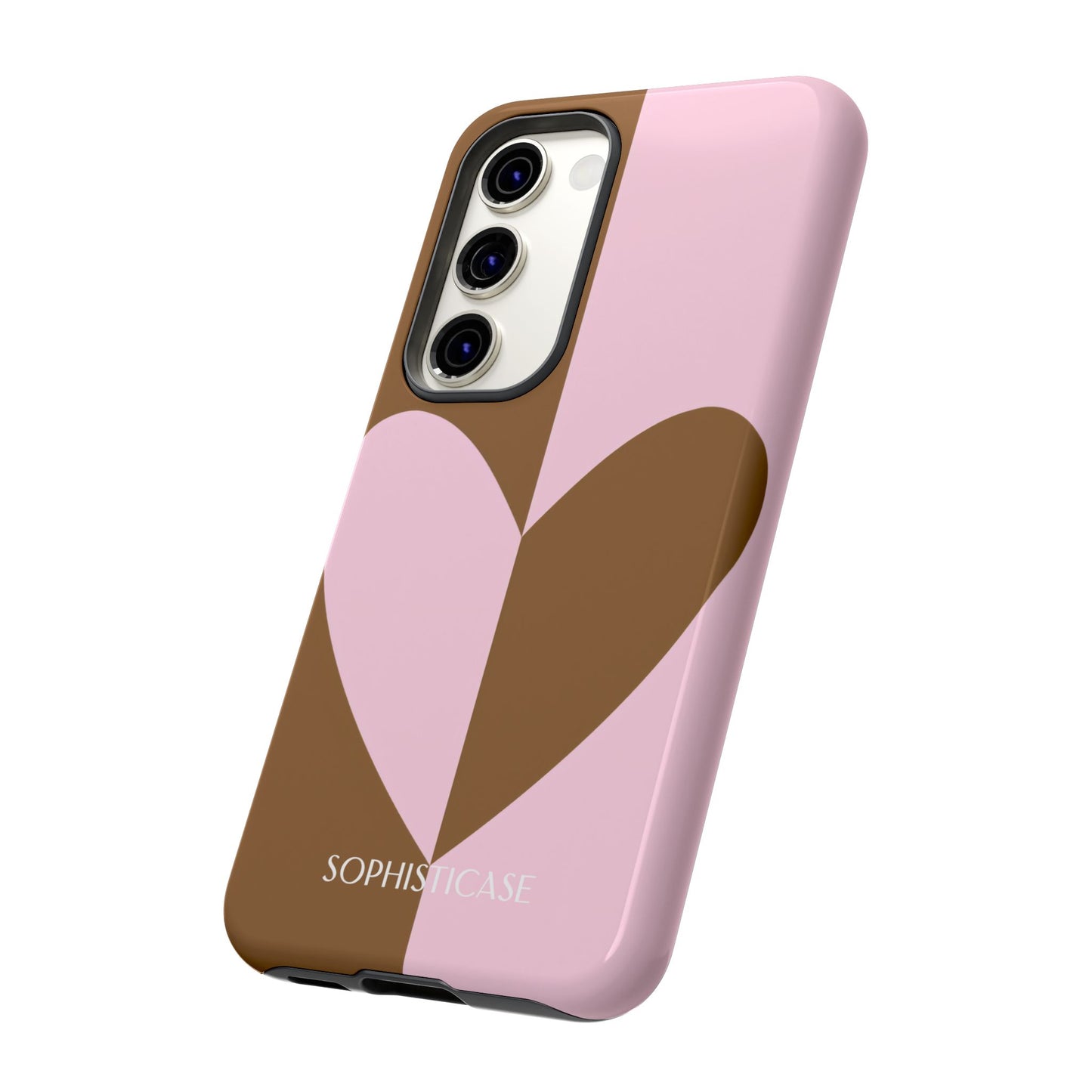 Be Mine in Pink and Brown - iPhone Case, Samsung Galaxy Case, Google Pixel Case